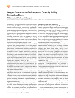 Oxygen Consumption Techniques to Quantify