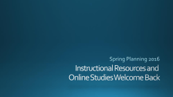 Spring Planning 2016 Presentation (ppt)