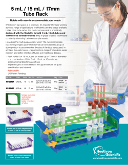 5 mL / 15 mL / 17mm Tube Rack