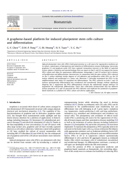 A graphene-based platform for induced pluripotent stem cells culture