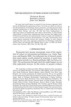 The Organization of Firms Across Countries