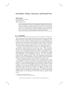 On Markov Chains, Attractors, and Neural Nets
