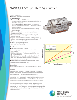 NANOCHEM&reg; PuriFilter&reg; Gas Purifier