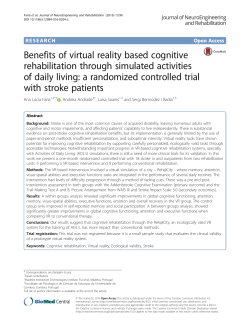 Benefits of virtual reality based cognitive rehabilitation through