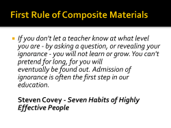 EML 4230 Introduction to Composite Materials Chapter 2