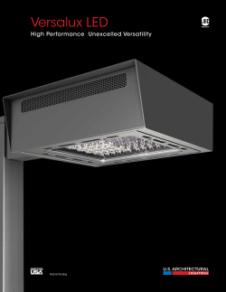 Versalux LED - US Architectural Lighting