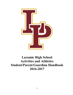 Laramie High School Activities and Athletics Student