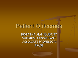 Patient Outcomes