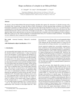 Shape oscillations of a droplet in an Oldroyd-B fluid