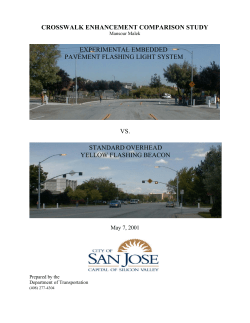 crosswalk enhancement comparison study vs. experimental