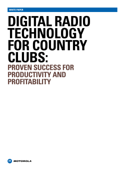 digital radio technology for country clubs
