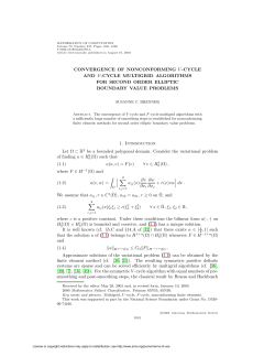 CONVERGENCE OF NONCONFORMING V -CYCLE AND F