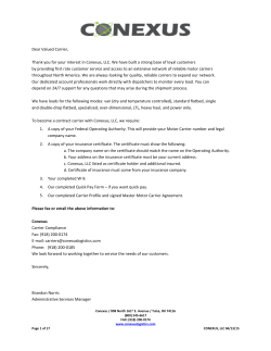 Carrier Packet - Conexus Logistics