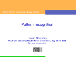 Collections and access in light of changing patterns of