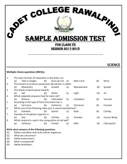 sample admission test for class vii session 2017-2018