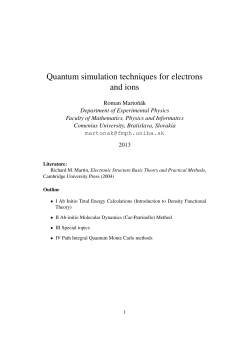 Quantum simulation techniques for electrons and ions