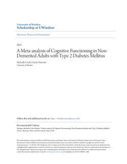 A Meta-analysis of Cognitive Functioning in Non