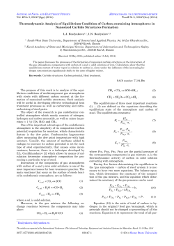 Thermodynamic Analysis of Equilibrium Condition of Carbon