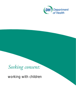 Seeking consent - UK Government Web Archive