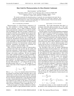 Rate Limit for Photoassociation of a Bose