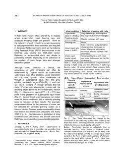 In-flight icing occurs when aircraft fly in regions where supercooled