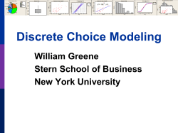 Nonlinear Models - NYU Stern School of Business