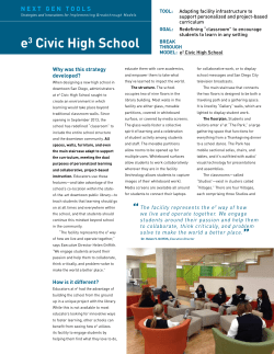 case study - e3 Civic High School