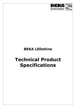 Technical Product Specifications
