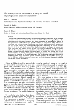 The assumptions and rationales of a computer model of