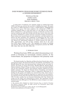 DOES WORKING FROM HOME WORK