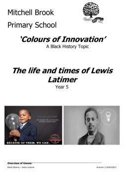 The life and times of Lewis Latimer