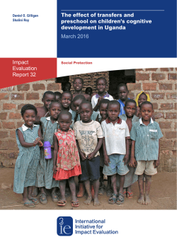 The effect of transfers and preschool on children`s cognitive