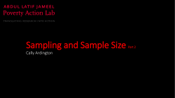 Sampling and Sample Size Part 2 Muthoni Ngatia