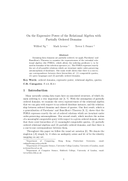 On the Expressive Power of the Relational Algebra with Partially