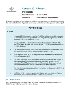 Census 2011 Inclusion Report