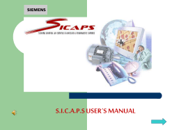 sicaps user&acute;s manual