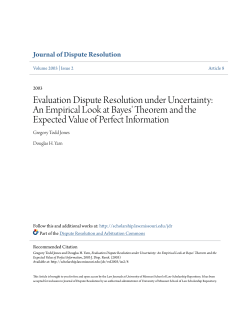An Empirical Look at Bayes` Theorem and the Expected Value of