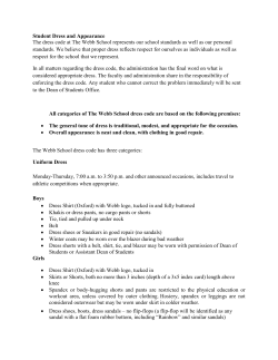 Student Dress and Appearance The dress code at The Webb School