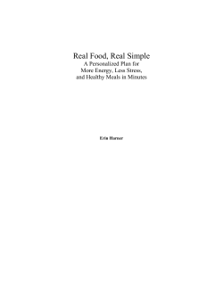 Real Food, Real Simple