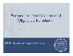 Parameter Identification and Objective Functions