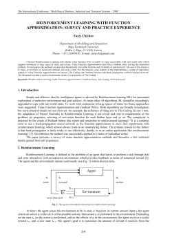 reinforcement learning with function approximation