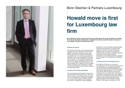 Howald move is first for Luxembourg law firm