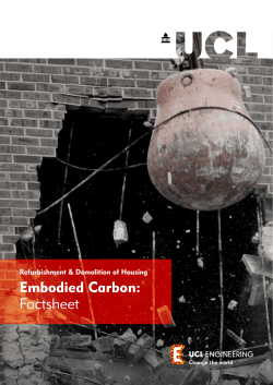Embodied Carbon: Factsheet