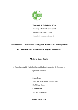 How Informal Institutions Strengthen Sustainable