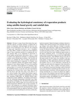 Evaluating the hydrological consistency of evaporation products
