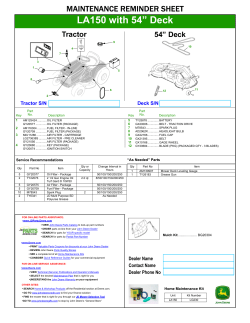 LA150 with 54&rdquo; Deck - JDParts