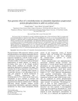 Non-genomic effect of L-triiodothyronine on calmodulin