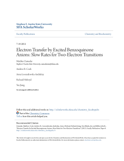 Electron Transfer by Excited Benzoquinone Anions