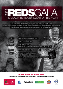 The Black Tie RuGBy evenT of The yeaR