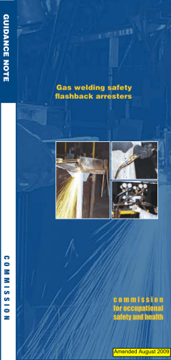 Gas welding safety flashback arresters